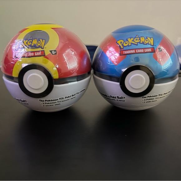 Pokemon Trading Card Game Pok Ball Set - Yellow and Blue Pokemon Trading Card Game Pok Ball Set - Yellow and Blue